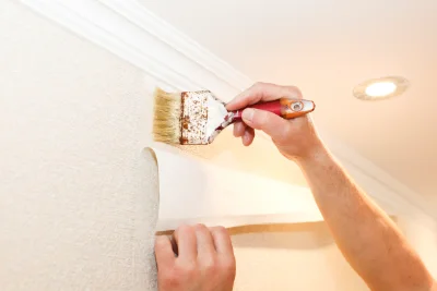Pose de papier peint à Villargoix — revêtements muraux et toiles de verre